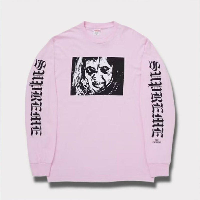 Supreme シュプリーム 2025AW The Exorcist Mother L/S Tee　エクソシスト マザー ロングスリーブTシャツ　ライトピンク