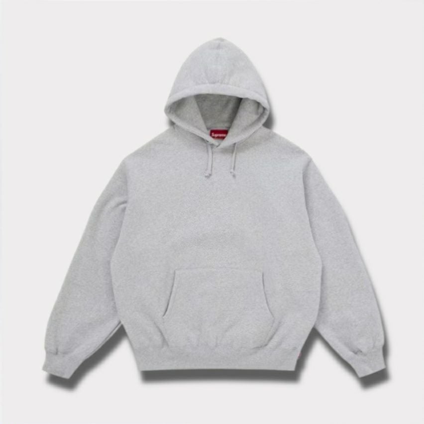 Supreme シュプリーム 2025AW Satin Applique Hooded Sweatshirt サテン アップリケ フーディー パーカー　ヘザーグレー1