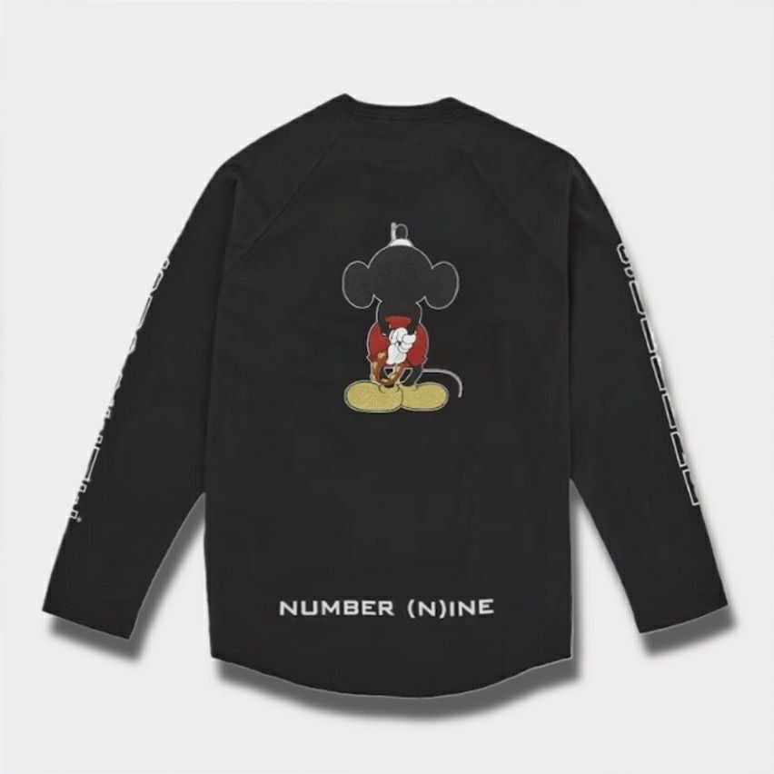  Supreme シュプリーム 2025AW Number (N)ine x Mickey Mouse Raglan L/S Top ナンバーナイン x ミッキーマウス ラグランロングスリーブTシャツ ブラック1