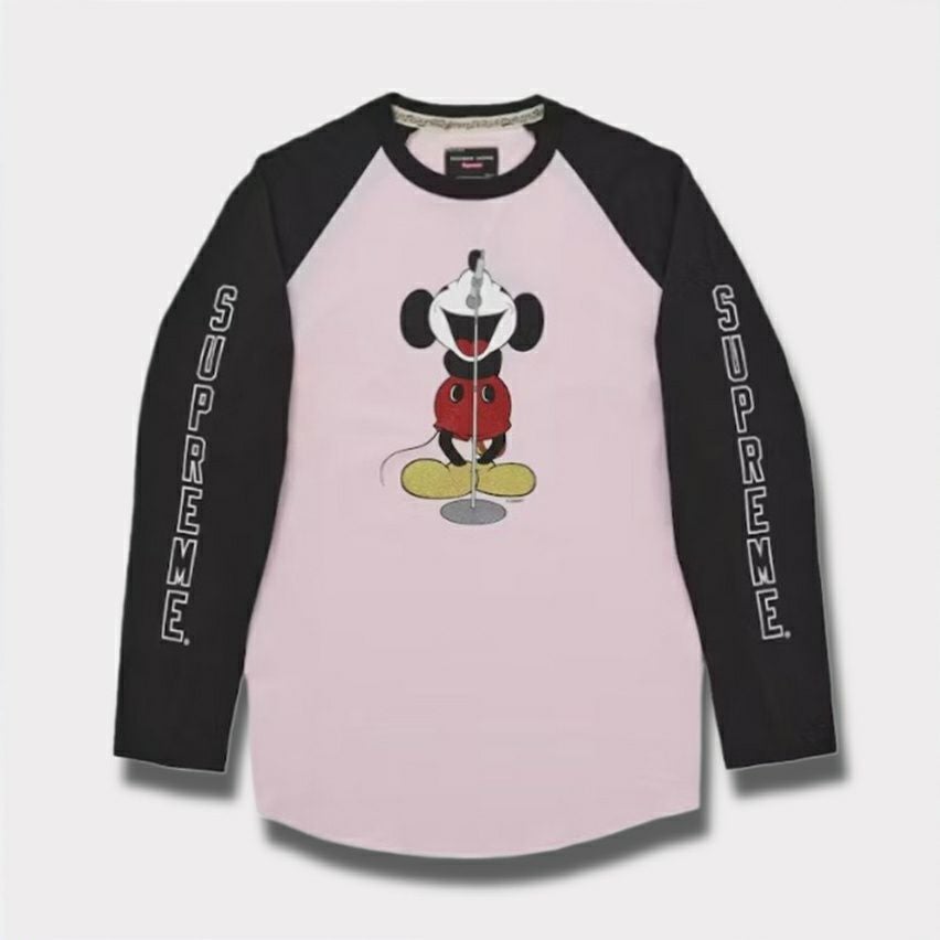 Supreme シュプリーム 2025AW Number (N)ine x Mickey Mouse Raglan L/S Top ナンバーナイン x ミッキーマウス ラグランロングスリーブTシャツ ピンク