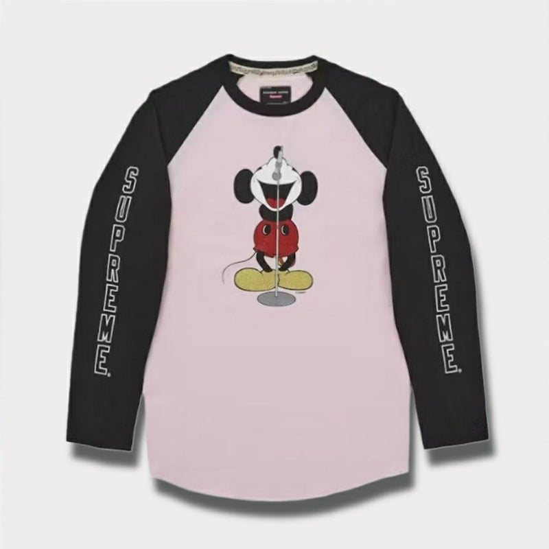 Supreme シュプリーム 2025AW Number (N)ine x Mickey Mouse Raglan L/S Top ナンバーナイン x ミッキーマウス ラグランロングスリーブTシャツ ピンク