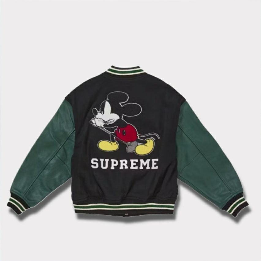 Supreme シュプリーム 2025AW Number (N)ine x Mickey Mouse Varsity Jacket ナンバーナイン x ミッキーマウス バーシティ ジャケット ブラック