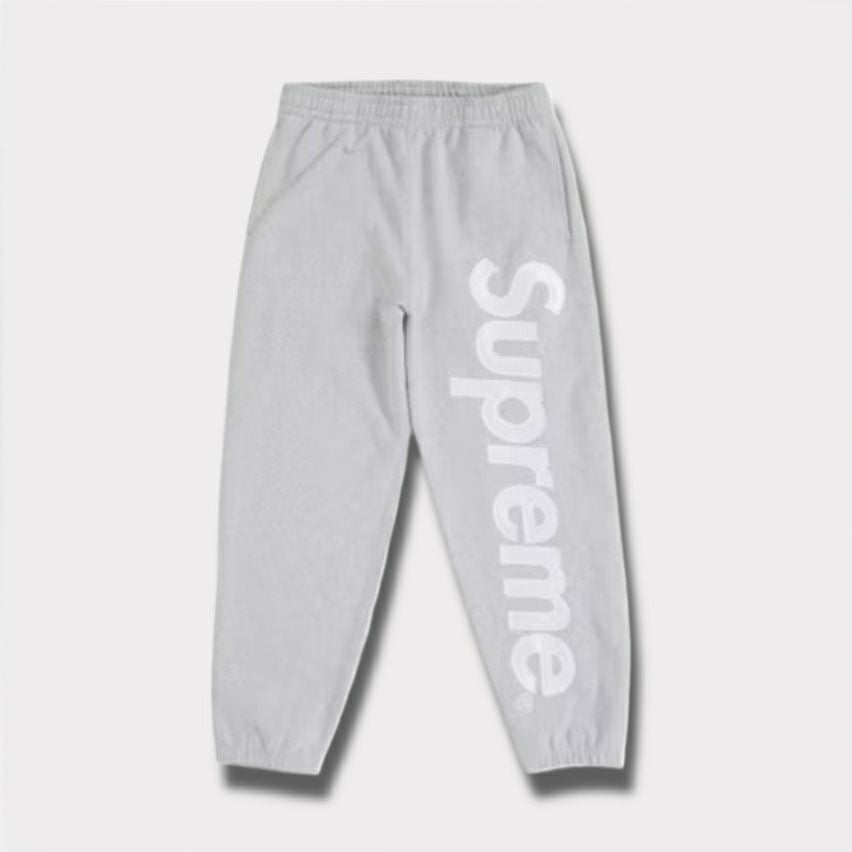 Supreme シュプリーム 2025AW Satin Applique Sweatpant サテン アップリケ スウェットパンツ ヘザーグレー
