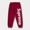 Supreme シュプリーム 2025AW Satin Applique Sweatpant サテン アップリケ スウェットパンツ ダークレッド