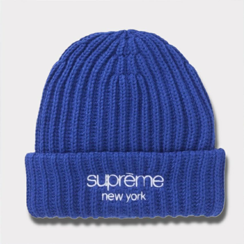 Supreme シュプリーム 2025AW Chunky Rib Classic Logo Beanie チャンキー リブ クラシック ロゴ ビーニー ロイヤル