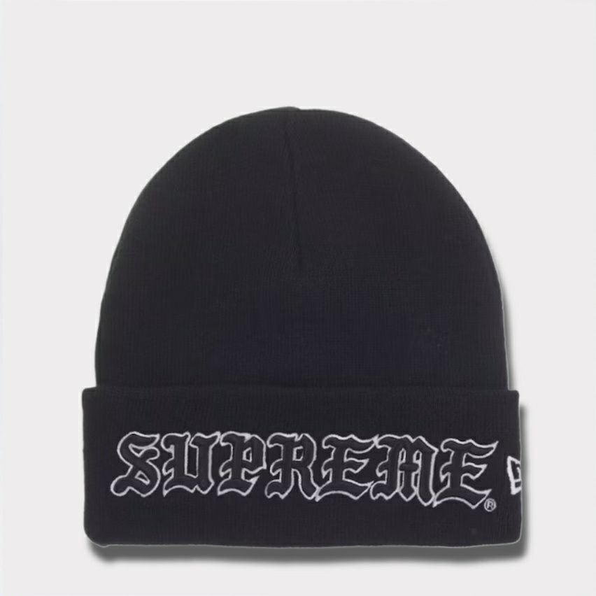 Supreme シュプリーム 2025AW New Era Old English Beanie ニューエラ オールド イングリッシュ ビーニー ブラック