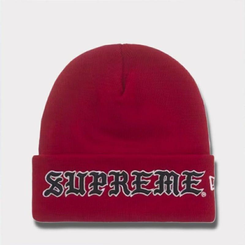 Supreme シュプリーム 2025AW New Era Old English Beanie ニューエラ オールド イングリッシュ ビーニー レッド