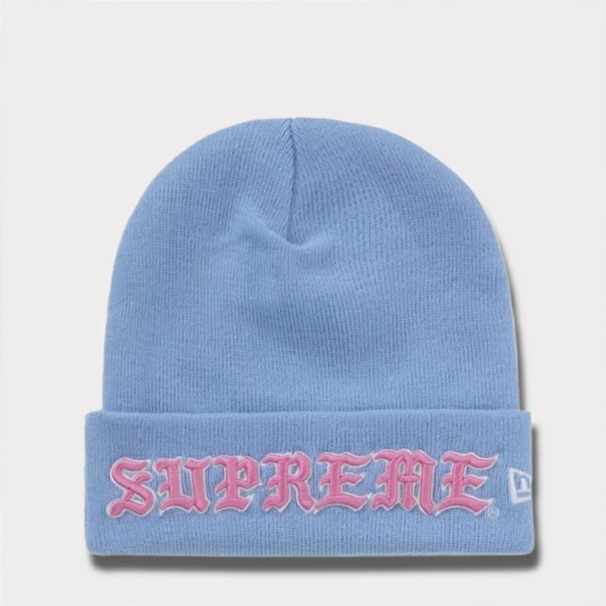 Supreme シュプリーム 2025AW New Era Old English Beanie ニューエラ オールド イングリッシュ ビーニー ライトブルー