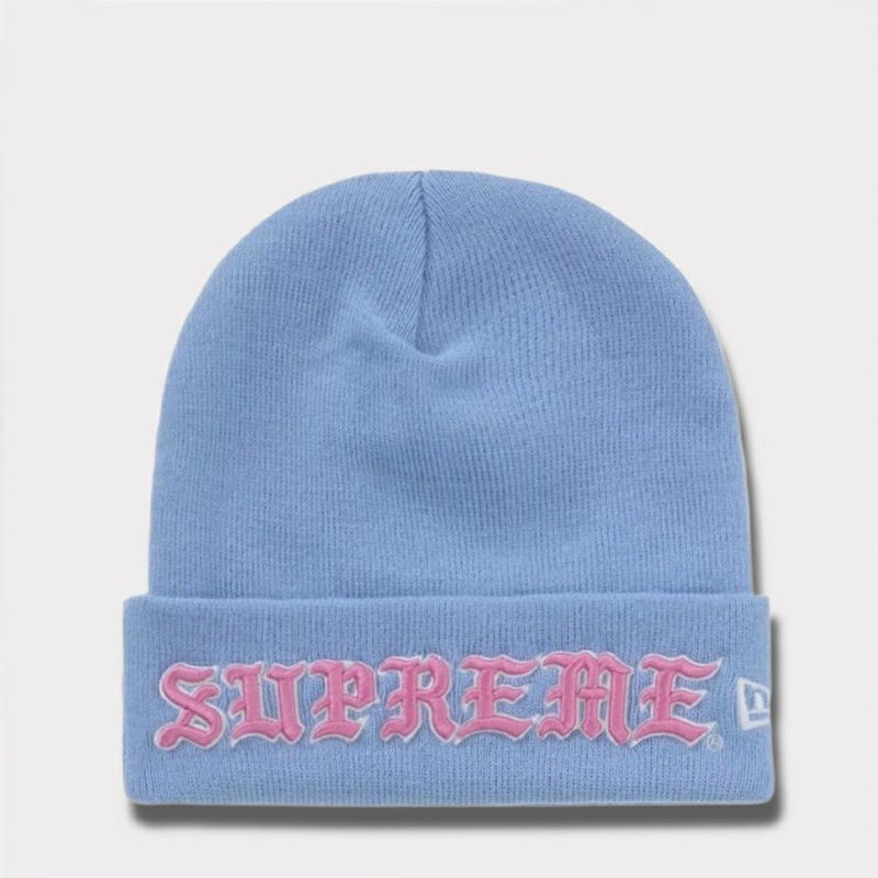 Supreme シュプリーム 2025AW New Era Old English Beanie ニューエラ オールド イングリッシュ ビーニー ライトブルー