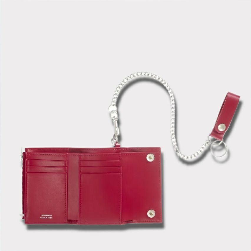 Supreme シュプリーム 2025AW Leather Chain Wallet レザーチェーンウォレット レッド2
