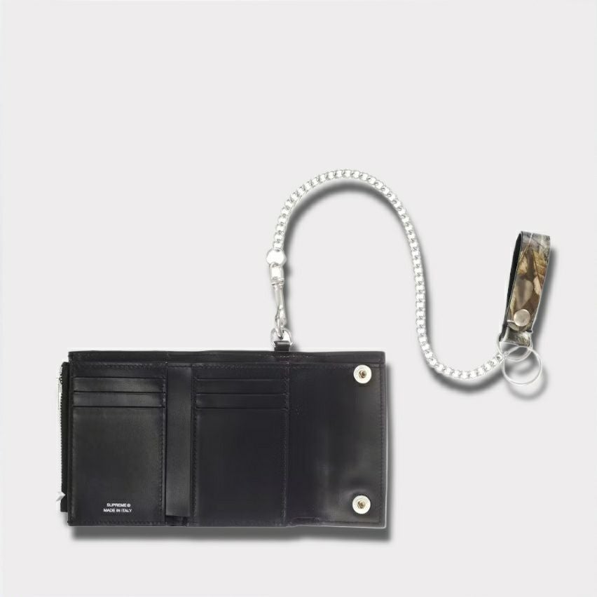 Supreme シュプリーム 2025AW Leather Chain Wallet レザーチェーンウォレット リアルツリーハードウッズカモ1