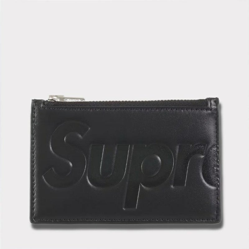  Supreme シュプリーム 2025AW Leather Zip Card Holder レザージップカードホルダー ブラック
