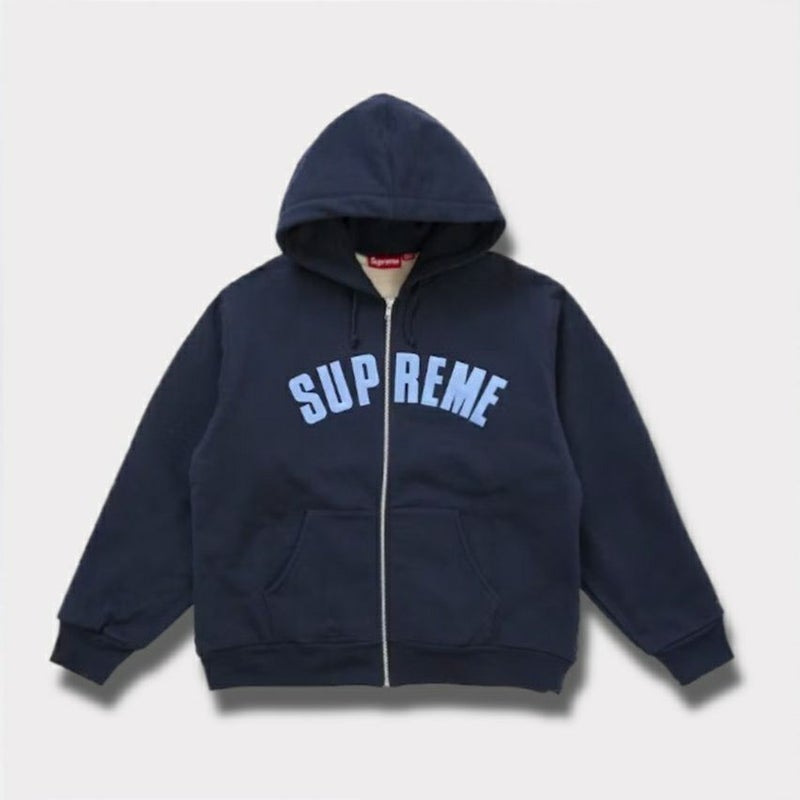 Supreme シュプリーム 2025AW Arc Thermal Lined Zip Up Hooded Sweatshirt　アーク サーマル ラインド ジップ アップ フード パーカー ネイビー