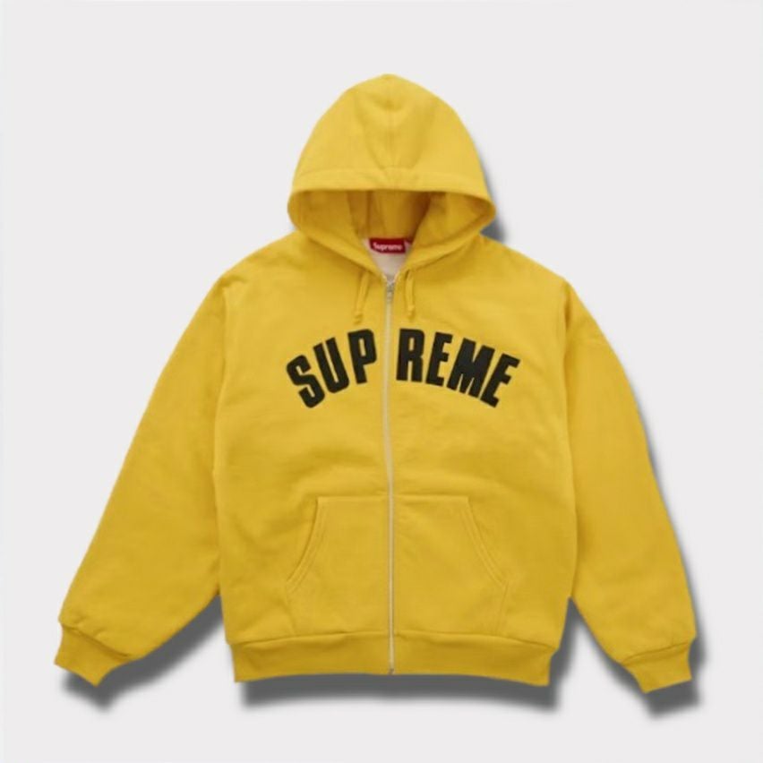 Supreme シュプリーム 2025AW Arc Thermal Lined Zip Up Hooded Sweatshirt　アーク サーマル ラインド ジップ アップ フード パーカー ブライトゴールド