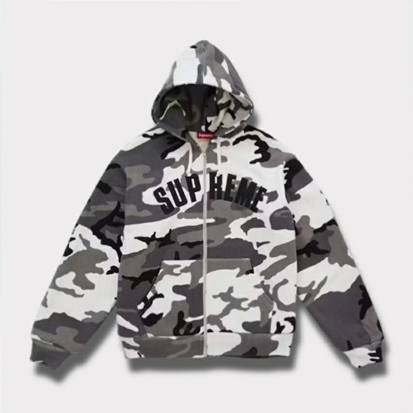 Supreme シュプリーム 2025AW Arc Thermal Lined Zip Up Hooded Sweatshirt　アーク サーマル ラインド ジップ アップ フード パーカー スノー カモ
