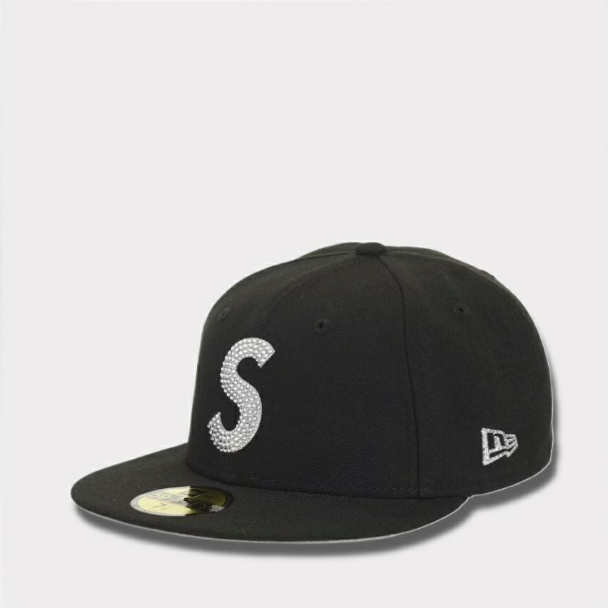 Supreme シュプリーム 2025AW Swarovski S Logo New Era Capスワロフスキー S ロゴ ニューエラキャップ ブラック