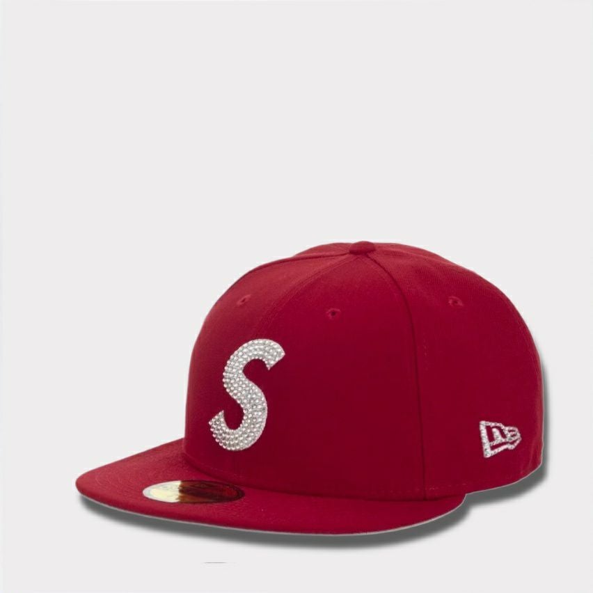Supreme シュプリーム 2025AW Swarovski S Logo New Era Capスワロフスキー S ロゴ ニューエラキャップ レッド