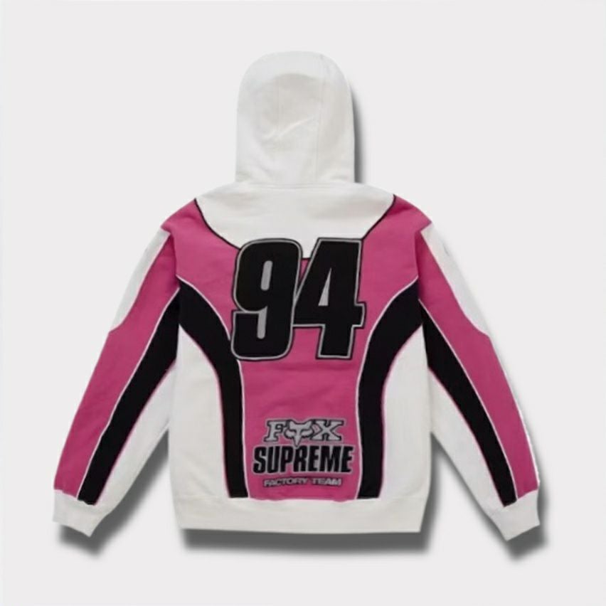Supreme シュプリーム 2025AW Fox Racing Zip Up Hooded Sweatshirt　フォックスレーシング ジップ アップ フード パーカー ホワイト1