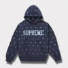 Supreme シュプリーム 2025AW Stars Studded Hooded Sweatshirt スター スタッズ フード パーカー ネイビー