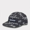 Supreme シュプリーム 2025AW Jacquard Logos Denim Camp Cap ジャカード ロゴ デニム キャンプ キャップ リジッドインディゴ