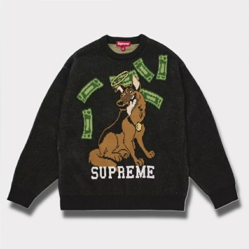  Supreme シュプリーム 2025AW All Dogs Go To Heaven Sweater オール ドッグス ゴー トゥ ヘブン セーター ブラック