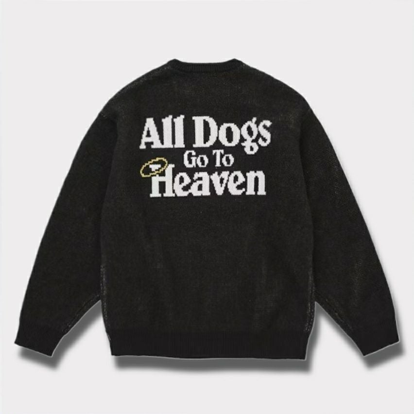  Supreme シュプリーム 2025AW All Dogs Go To Heaven Sweater オール ドッグス ゴー トゥ ヘブン セーター ブラック1