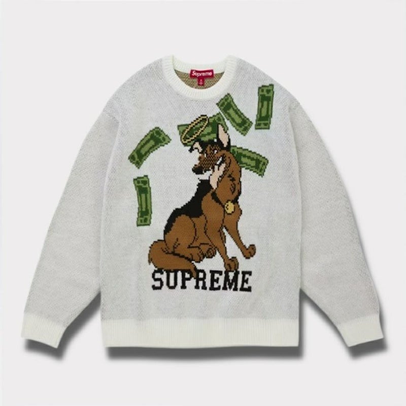 Supreme シュプリーム 2025AW All Dogs Go To Heaven Sweater オール ドッグス ゴー トゥ ヘブン セーター ホワイト