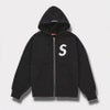 Supreme シュプリーム 2025AW S Logo Zip Up Hooded Sweatshirt Sロゴ ジップアップ フードパーカー ブラック
