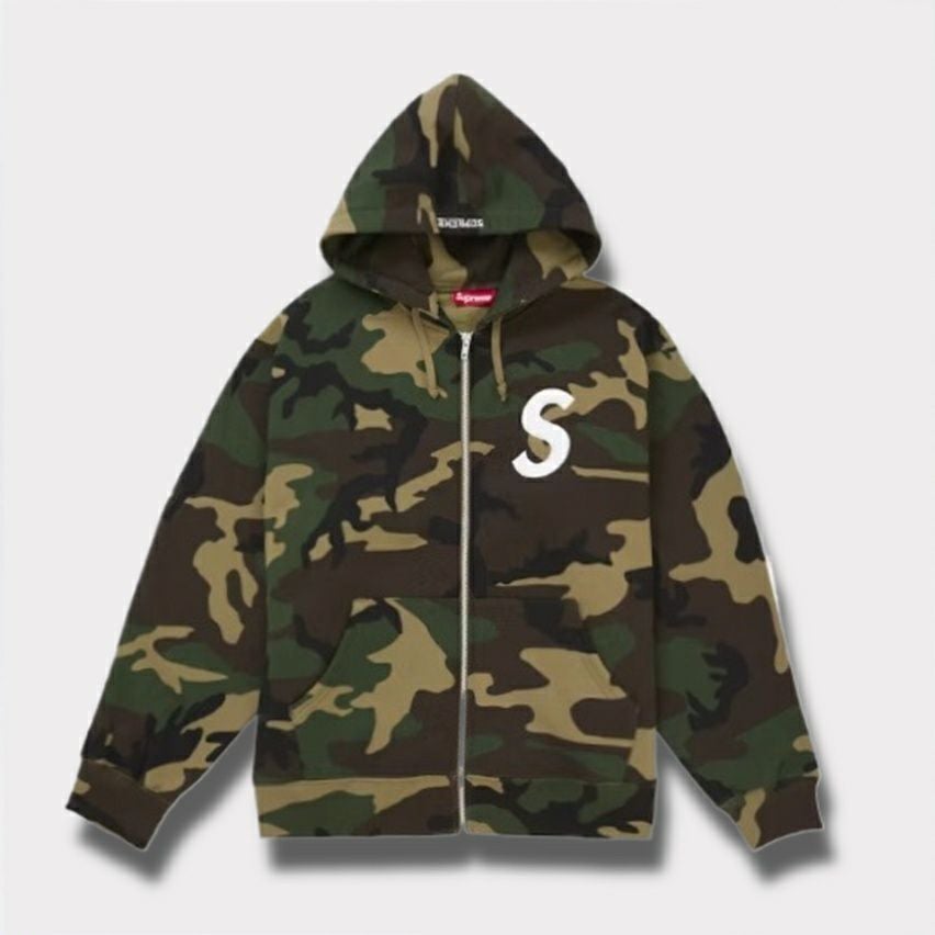 Supreme シュプリーム 2025AW S Logo Zip Up Hooded Sweatshirt Sロゴ ジップアップ フードパーカー ウッドランドカモ