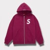  Supreme シュプリーム 2025AW S Logo Zip Up Hooded Sweatshirt Sロゴ ジップアップ フードパーカー ラズベリー