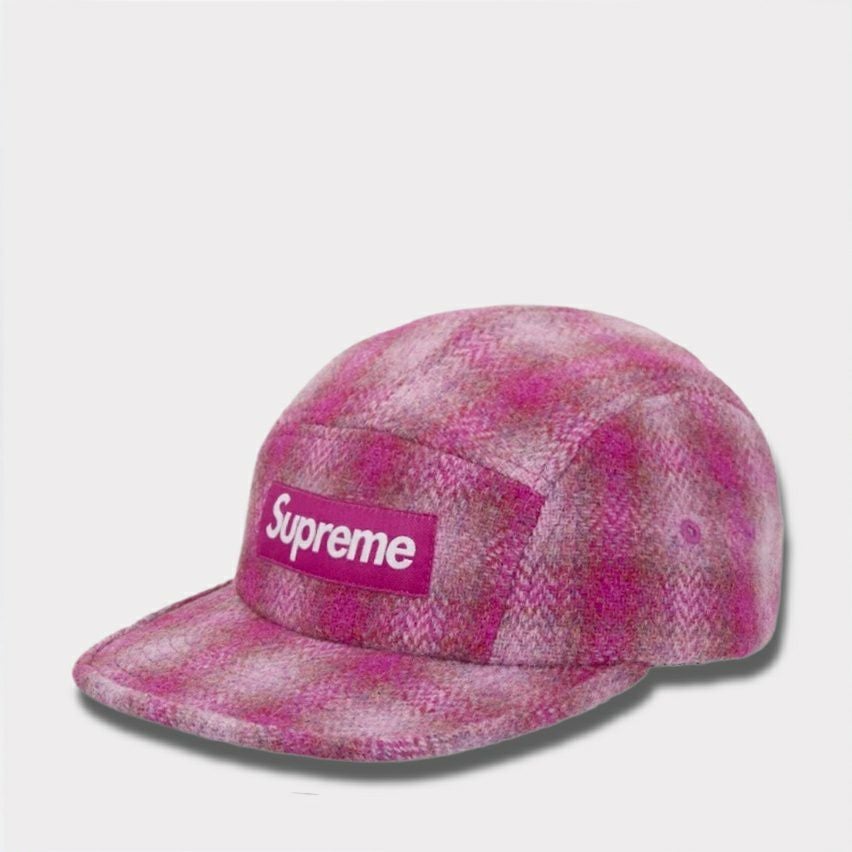  Supreme シュプリーム 2025AW Harris Tweed Camp Cap ハリスツイード キャンプキャップ ピンク
