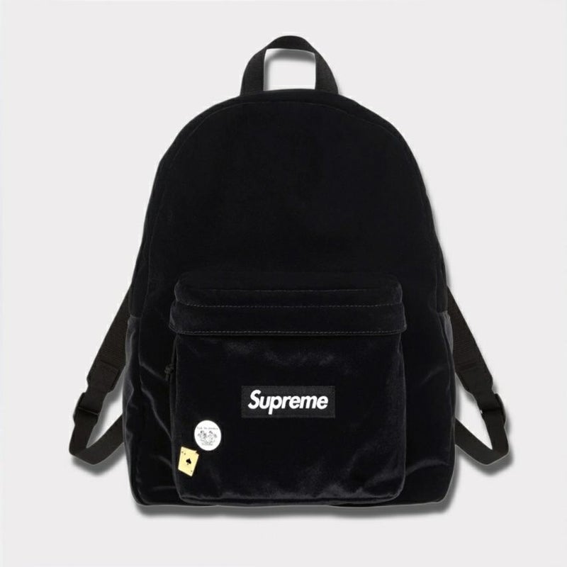 Supreme シュプリーム 2025AW Velvet Backpack ベルベット バックパック ブラック