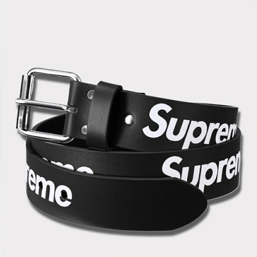 Supreme シュプリーム 2025AW Repeat Leather Belt リピート レザー ベルト ブラック