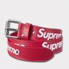  Supreme シュプリーム 2025AW Repeat Leather Belt リピート レザー ベルト レッド