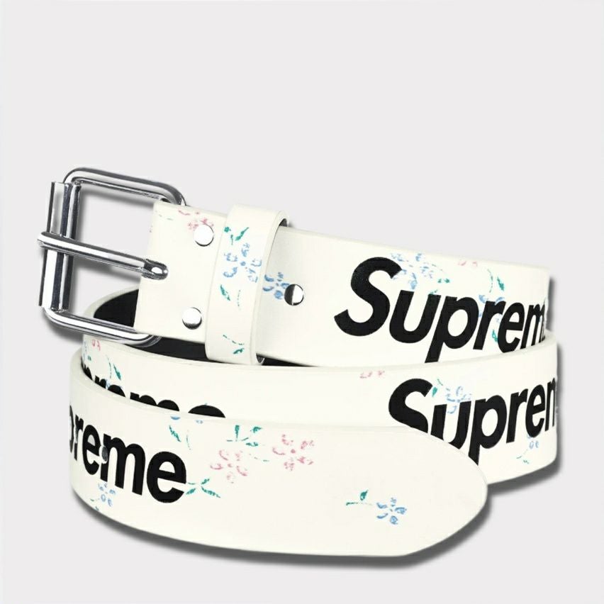  Supreme シュプリーム 2025AW Repeat Leather Belt リピート レザー ベルト フローラル