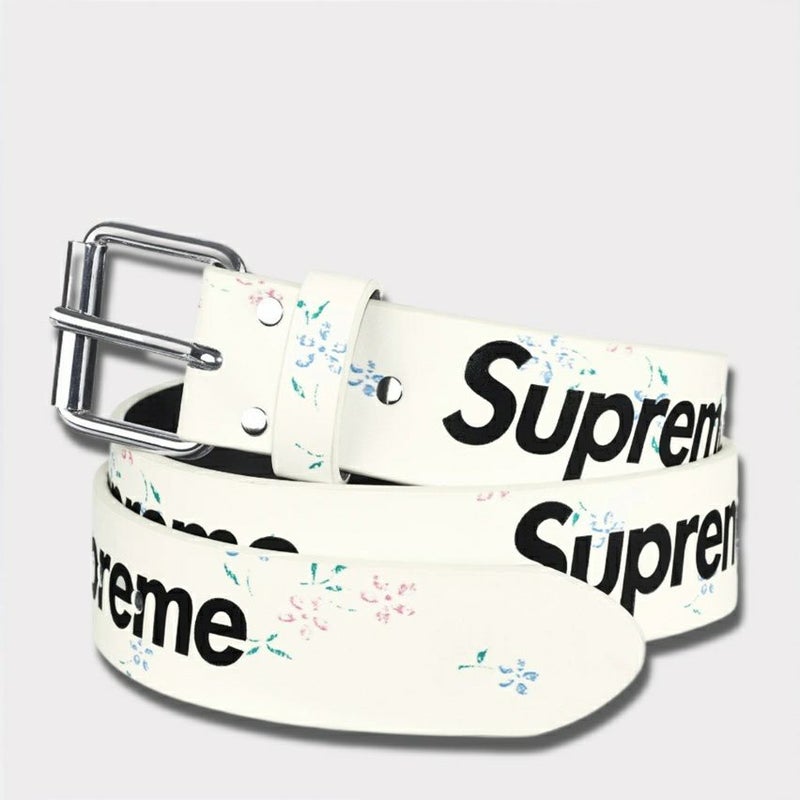  Supreme シュプリーム 2025AW Repeat Leather Belt リピート レザー ベルト フローラル