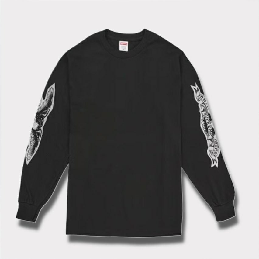 Supreme シュプリーム 2025AW ANTIHERO Eagle L/S Tee アンタイヒーロー イーグル ロングスリーブ Tシャツ　ブラック1