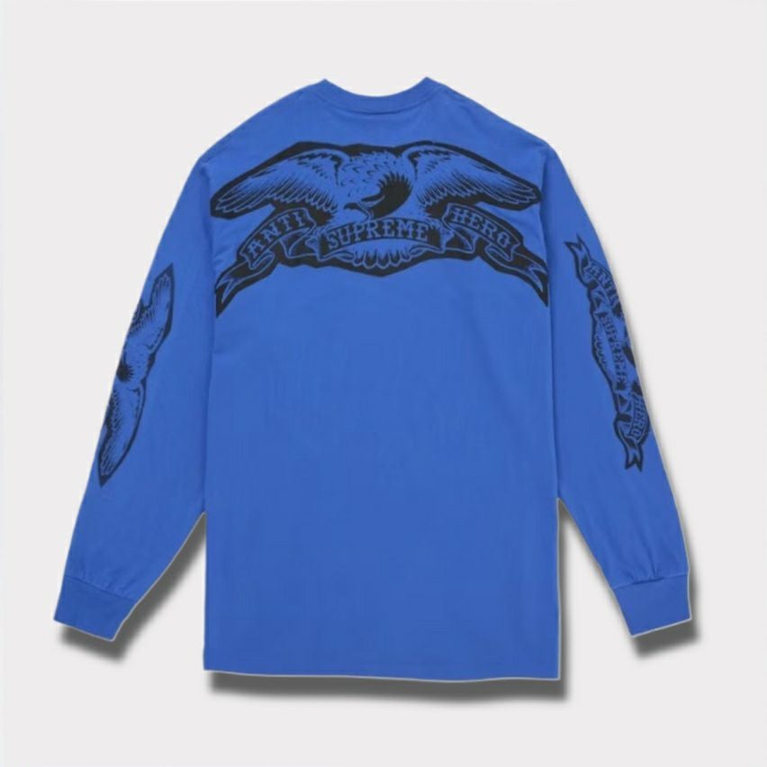 Supreme シュプリーム 2025AW ANTIHERO Eagle L/S Tee アンタイヒーロー イーグル ロングスリーブ Tシャツ　ロイヤル