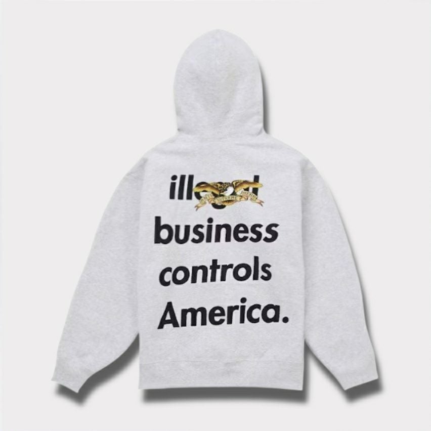  Supreme シュプリーム 2025AW ANTIHERO Hooded Sweatshirt アンタイヒーロー フード パーカー アッシュグレー1