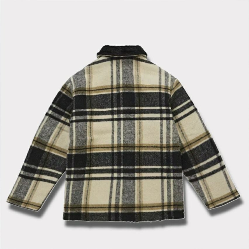 Supreme シュプリーム 2025AW Plaid Car Coat プレイドカーコート クリーム1