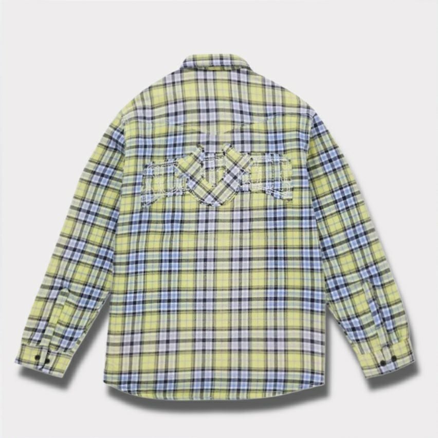  Supreme シュプリーム 2025AW True Religion Quilted Lined Plaid Flannel Shirt トゥルーリリジョン キルティング ラインド チェック フランネル シャツ　イエロー1