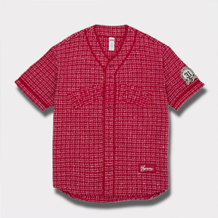 トップス Supreme 2025AW Boucle Baseball Jersey Supreme シュプリーム 2025AW Boucle Baseball Jersey ブークレ ベース