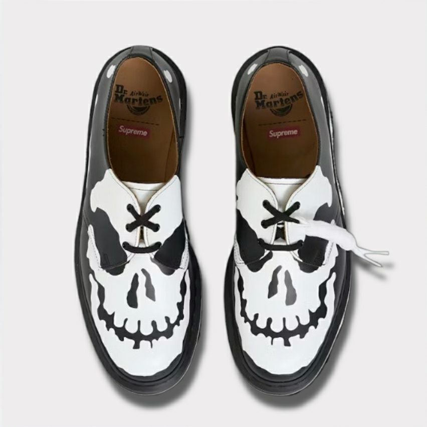 Supreme 2025AW Dr.Martens 1461 Skull 3 Eye Shoe ドクターマーチン 1461 スカル 3アイ シューズ ブラック1