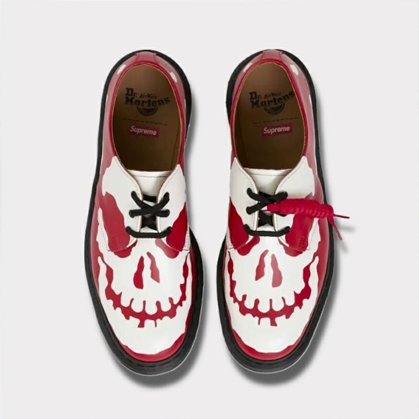 Supreme 2025AW Dr.Martens 1461 Skull 3 Eye Shoe ドクターマーチン 1461 スカル 3アイ シューズ レッド1