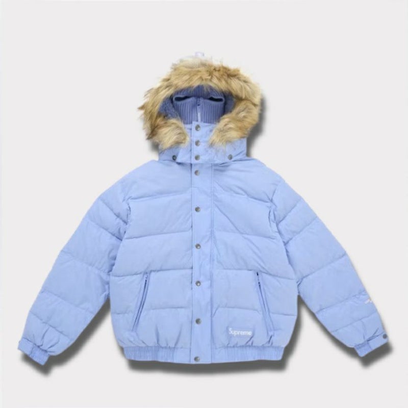  Supreme シュプリーム 2025AW Facemask 700-Fill Down Puffer Jacket フェイスマスク 700フィル ダウン パファー ジャケット ライトブルー