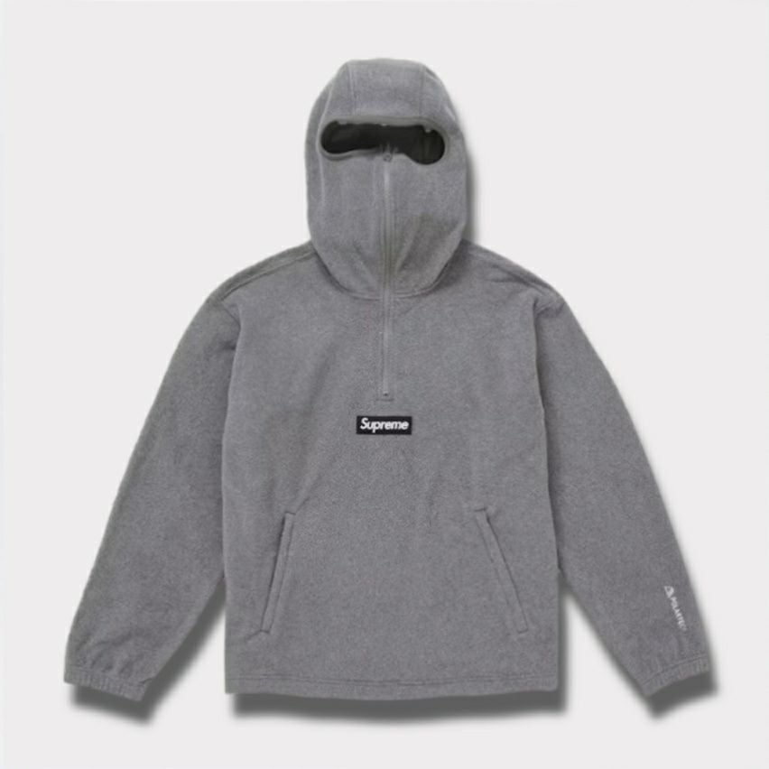 Supreme ポーラテック パーカー SUPREME】Polartec Facemask Half Zip Hoodie Black - 24FW (Supreme