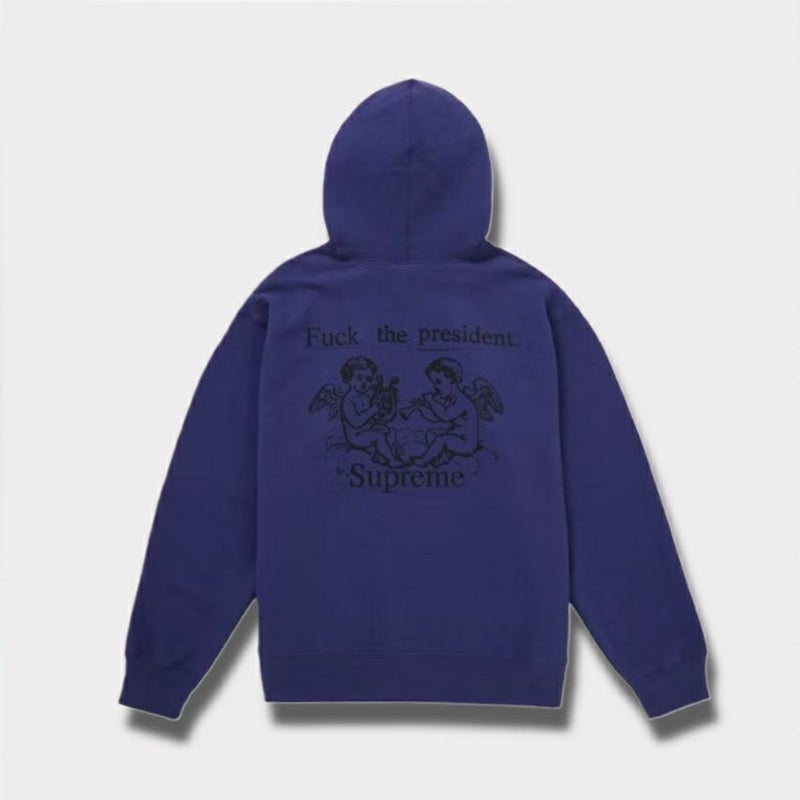  Supreme シュプリーム 2025AW President Hooded Sweatshirt プレジデント フード パーカー ウォッシュネイビー