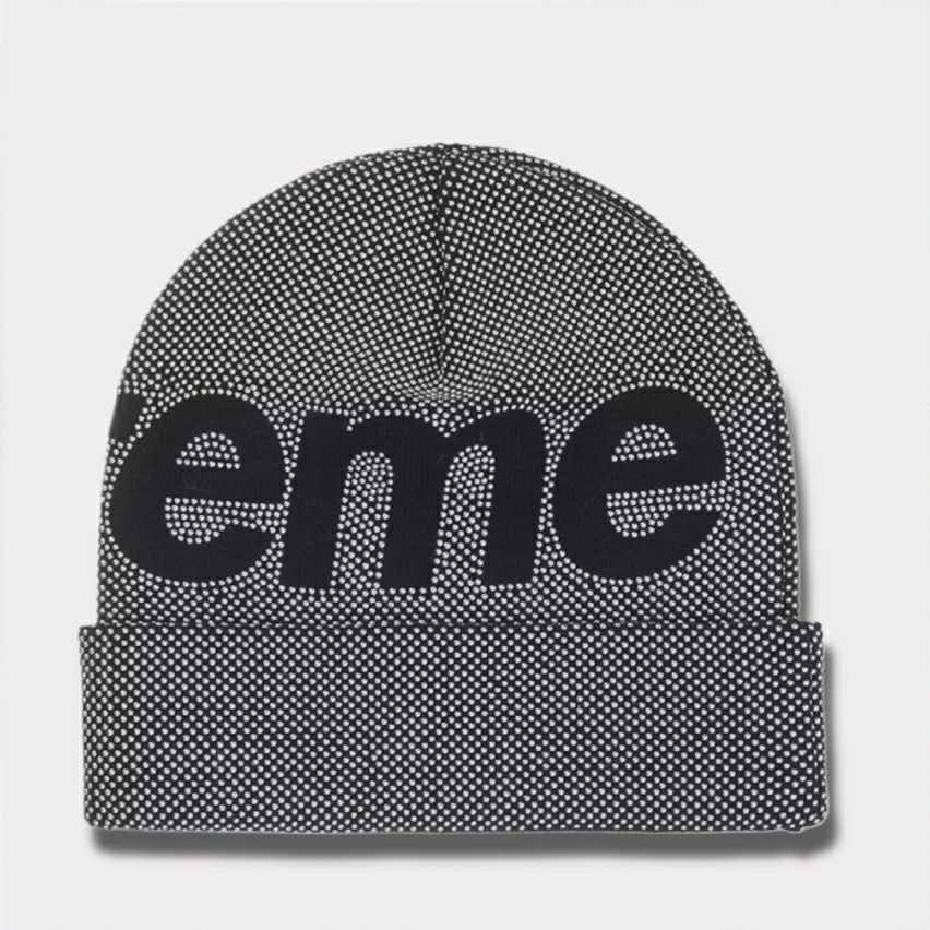  Supreme シュプリーム 2025AW Studded Knockout Big Logo Beanie スタッズ ノックアウト ビッグ ロゴ ビーニー ブラック2