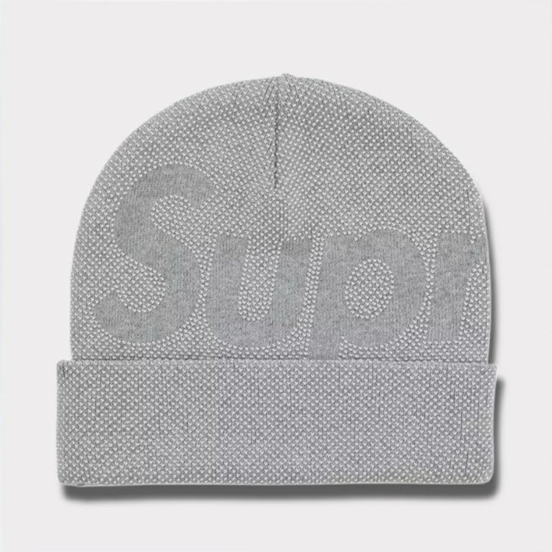 Supreme シュプリーム 2025AW Studded Knockout Big Logo Beanie スタッズ ノックアウト ビッグ ロゴ ビーニー ヘザーグレー