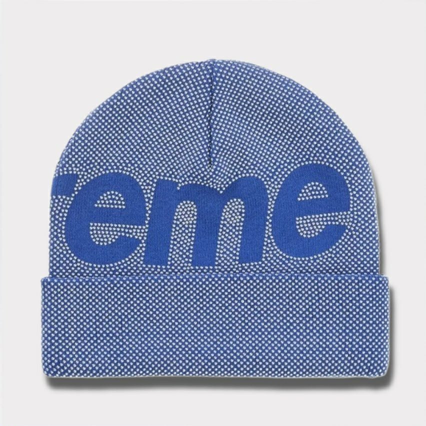 Supreme シュプリーム 2025AW Studded Knockout Big Logo Beanie スタッズ ノックアウト ビッグ ロゴ ビーニー ロイヤル1